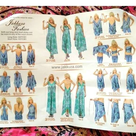 Jakkuza Multiway Boho Handkerchief Adjustable Dress - Picture 7 of 7